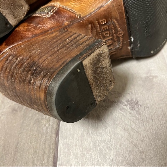 Bed Stu Yell Distressed Leather Booties Size 6.5 - Picture 10 of 16